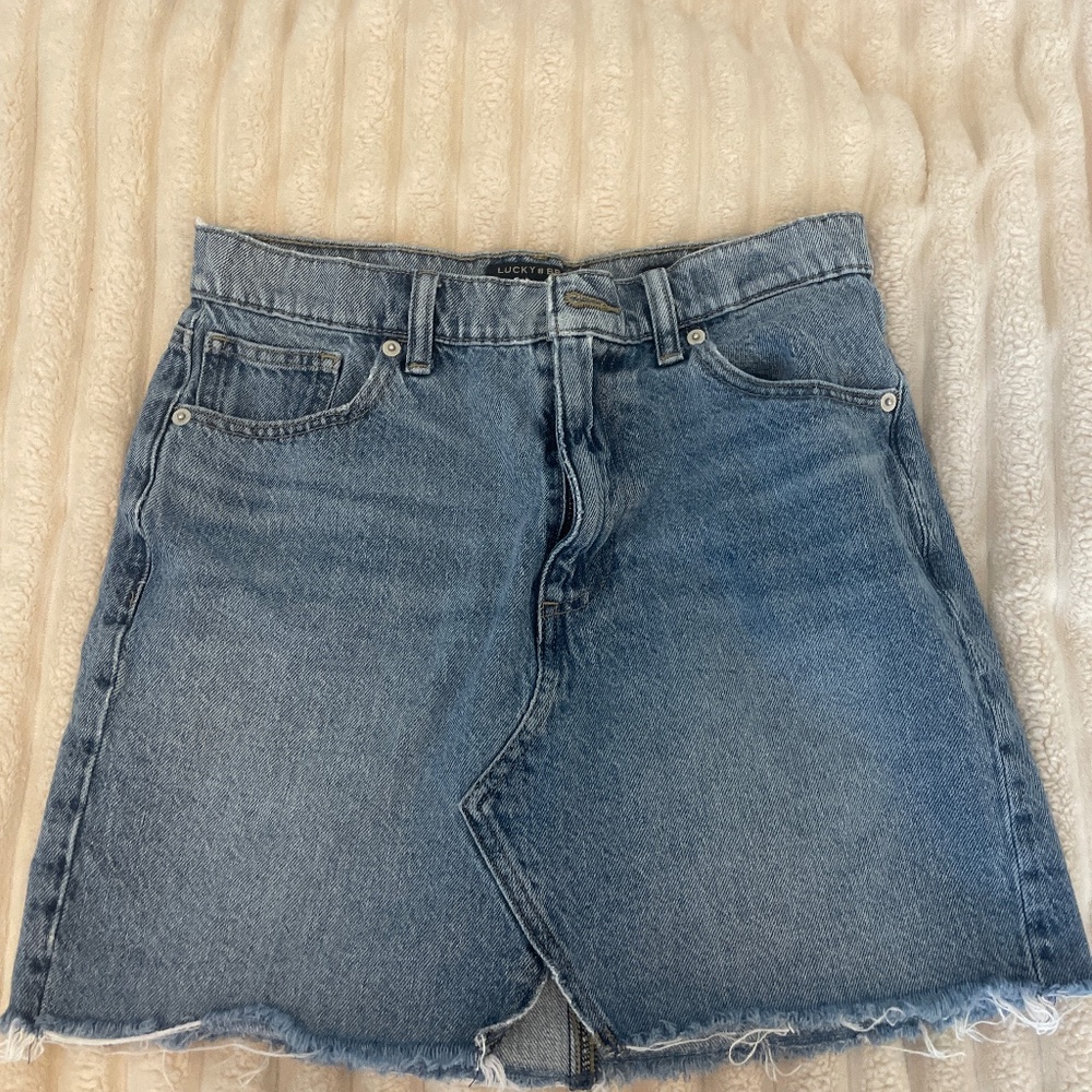 lucky brand jean skirt